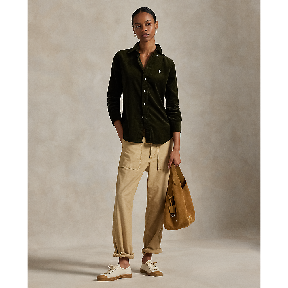 PRL Stretch Slim Fit Cotton Corduroy Shirt/Košulja 211971526001