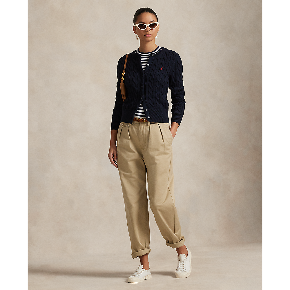 PRL Cable-Knit Cotton Crewneck Cardigan/Pulover 211971868008