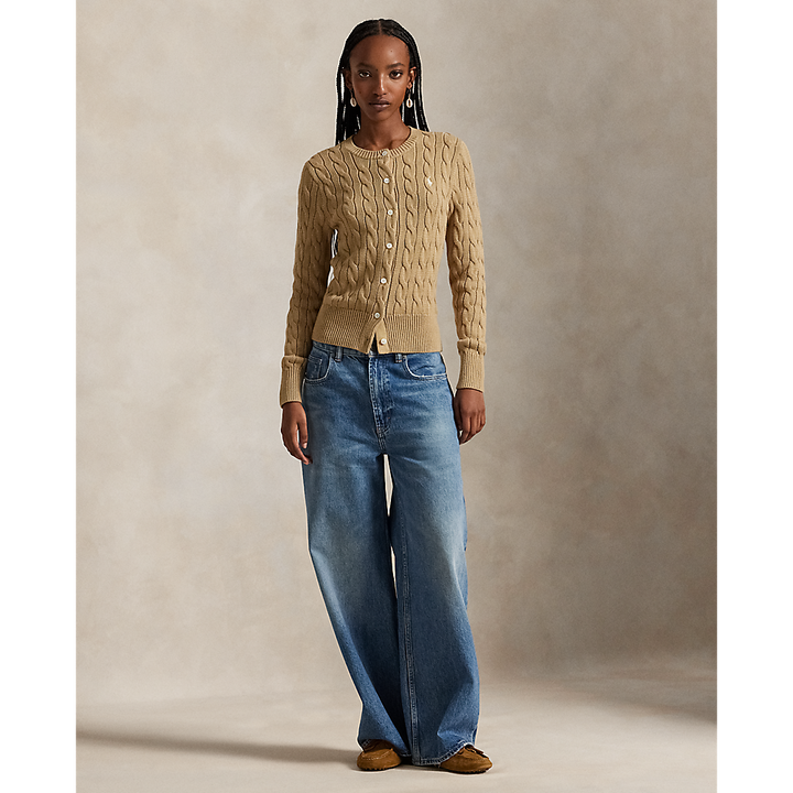 PRL Cable-Knit Cotton Crewneck Cardigan /Pulover 211971868502