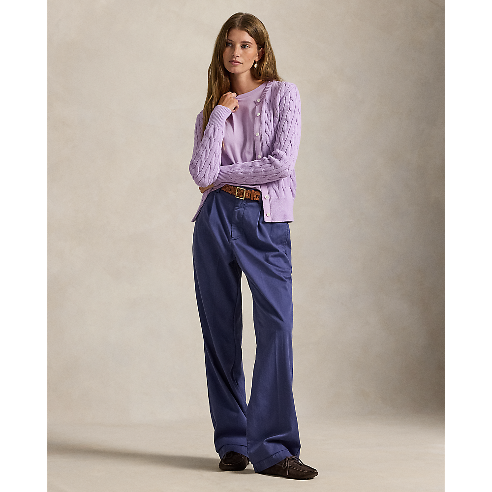 PRL Cable-Knit Cotton Crewneck Cardigan /Pulover 211971868506