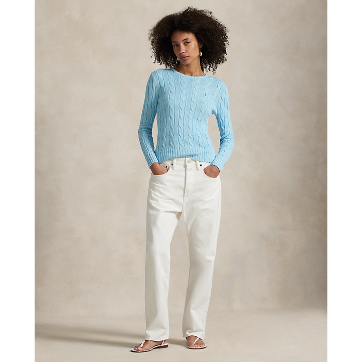 PRL Cable-Knit Cotton Crewneck Jumper/Pulover 211971869018