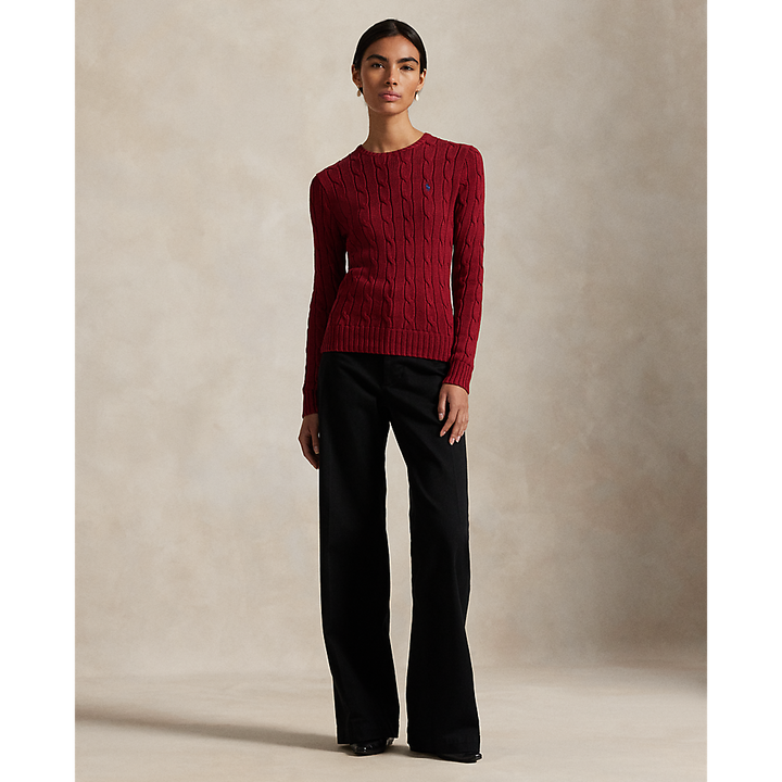 PRL Cable-Knit Cotton Crewneck Jumper/Pulover211971869021