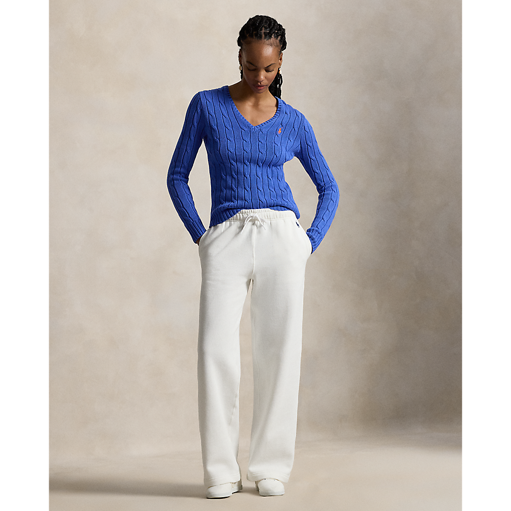 PRL Cable-Knit Cotton V-Neck Jumper/Pulover 211971870504