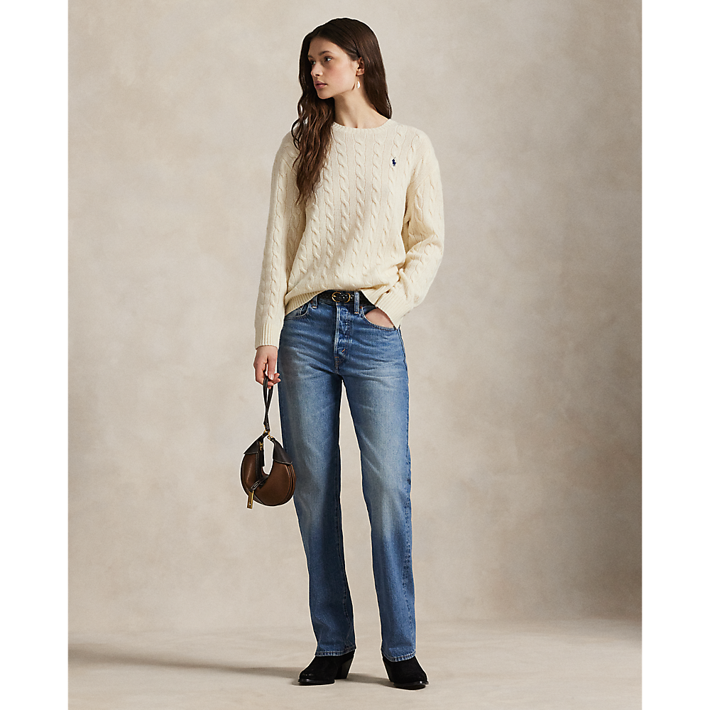 PRL Cable Wool-Cashmere Crewneck Jumper/Pulover 211972115004