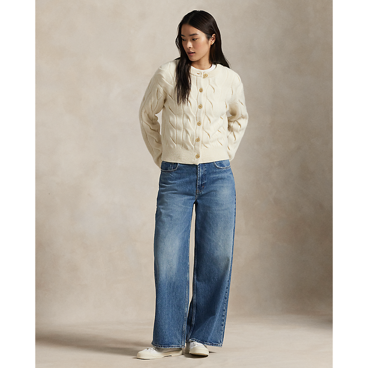PRL Cable-Knit Wool-Cashmere Cardigan / Pulover 211972128003