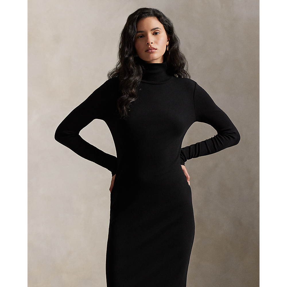 PRL Ribbed Turtleneck Dress/ Haljina 211978153001