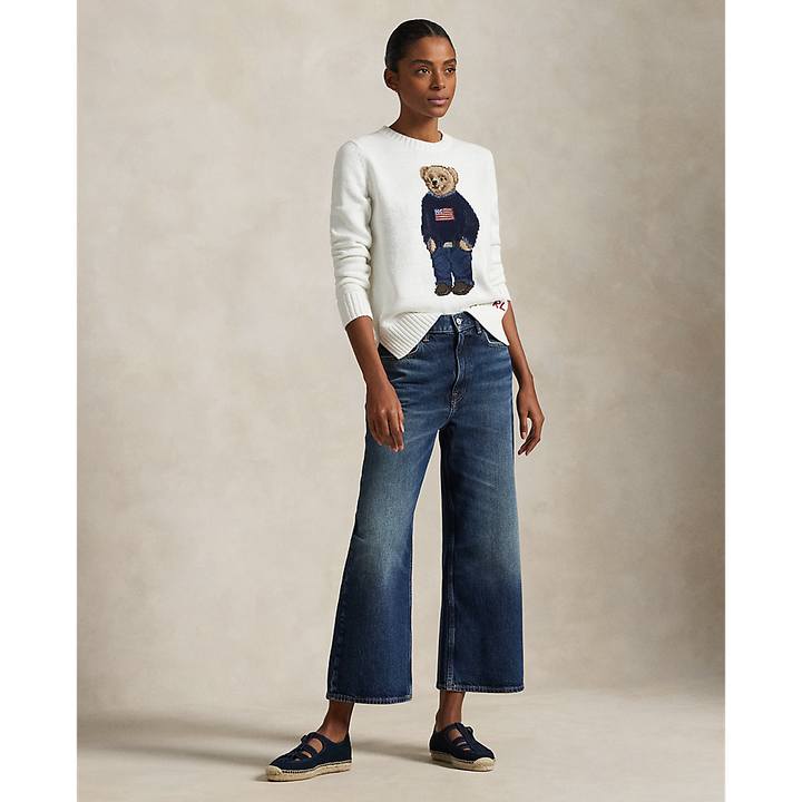 PRL Polo Bear Linen-Cotton Crewneck Jumper/Pulover 211978359001