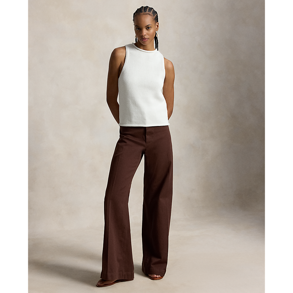 PRL  Linen-Blend Sleeveless Sweater Tank/Pulover 211A12721001