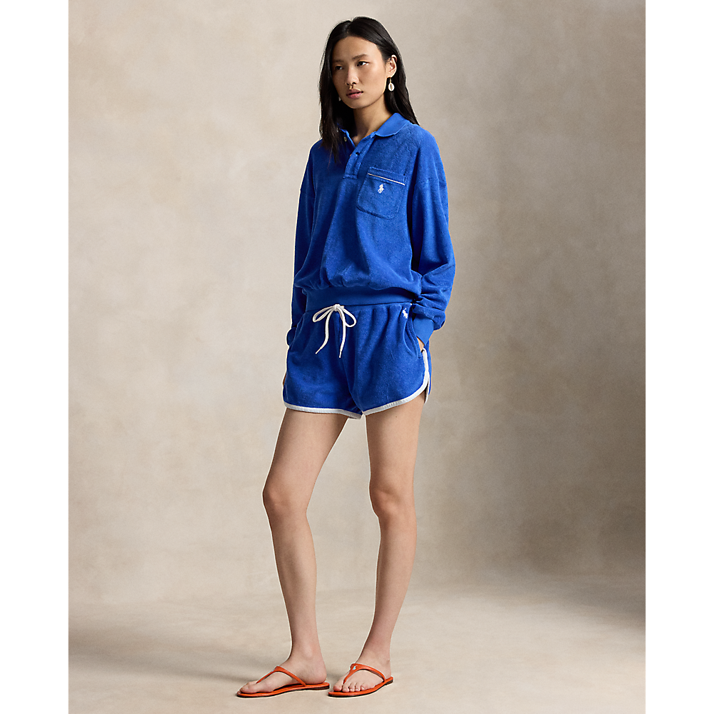 PRL Terry Long-Sleeve Polo Shirt/Polo majica 211A12737001
