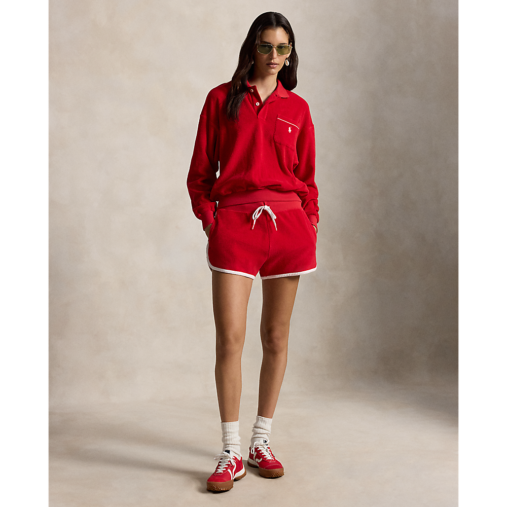 PRL Terry Long-Sleeve Polo Shirt/Polo majica 211A12737003