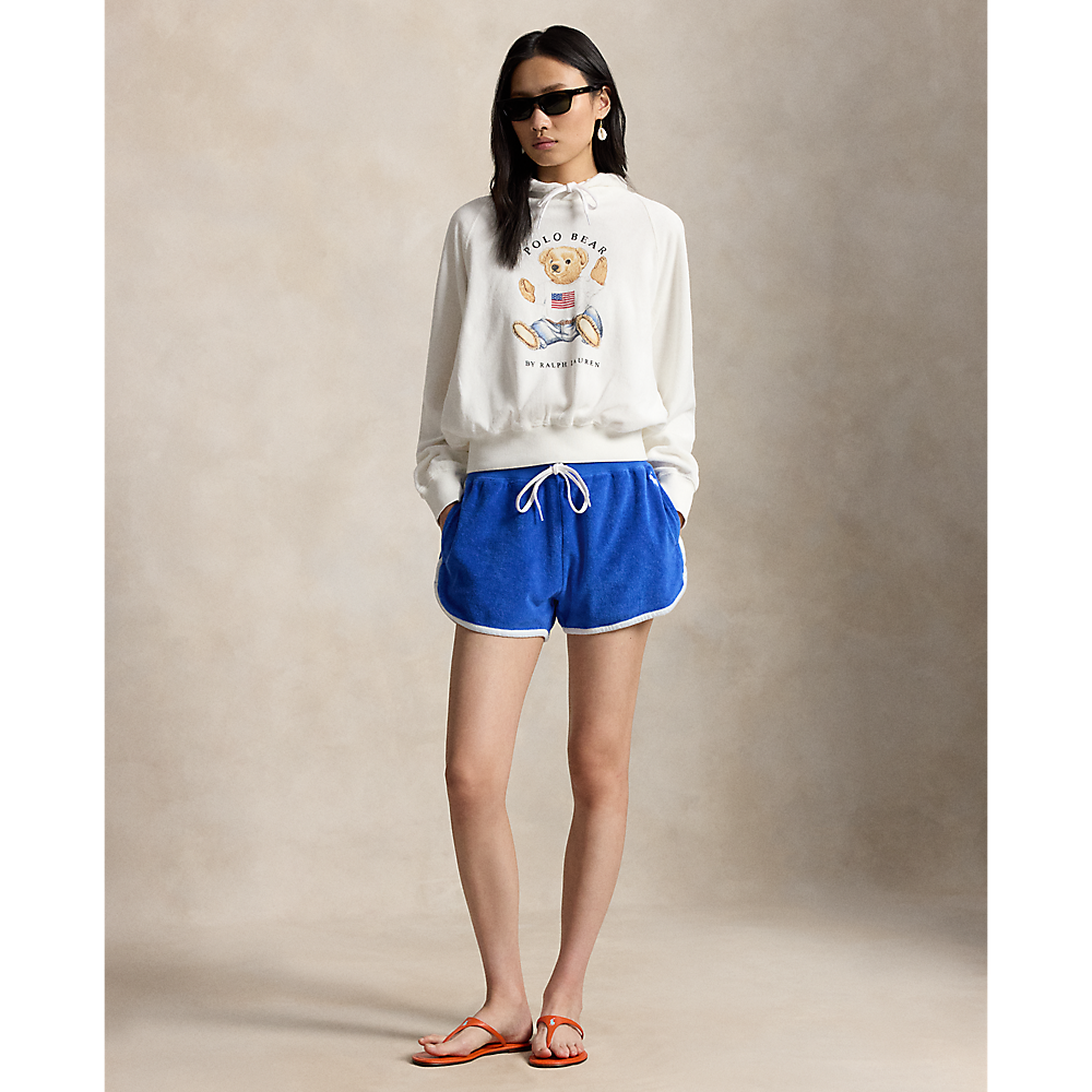 PRL Shrunken Fit Polo Bear Terry Hoodie/Duks 211A12745001