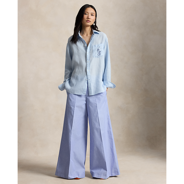 PRL Oversize Fit Big Pony Linen Shirt /Košulja 211A12786002