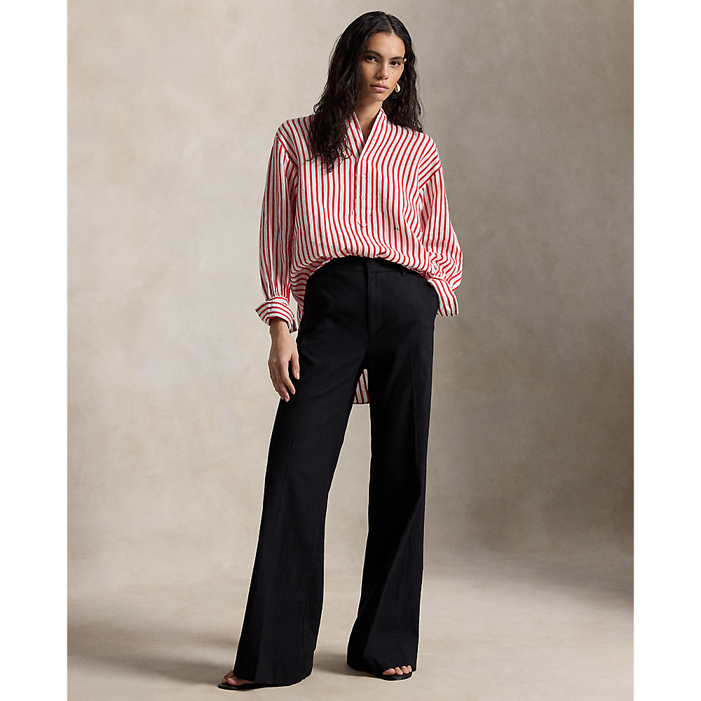 PRL Striped Linen-Cotton Shirt/Košulja 211A12790001