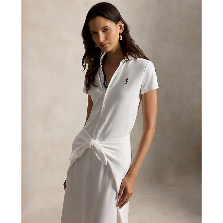 PRL Tie-Front Mesh Polo Dress/Haljina 211A12906001