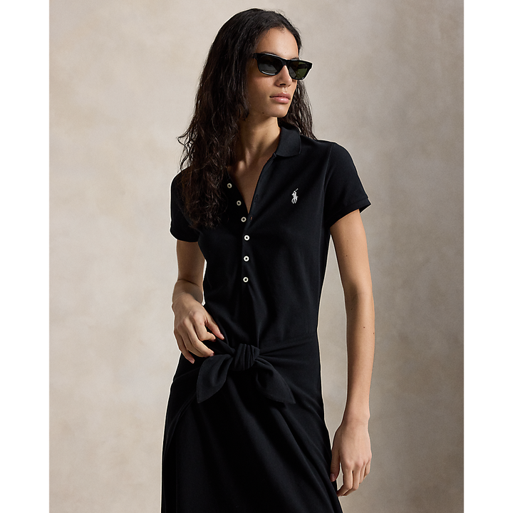PRL Tie-Front Mesh Polo Dress/Haljina 211A12906002