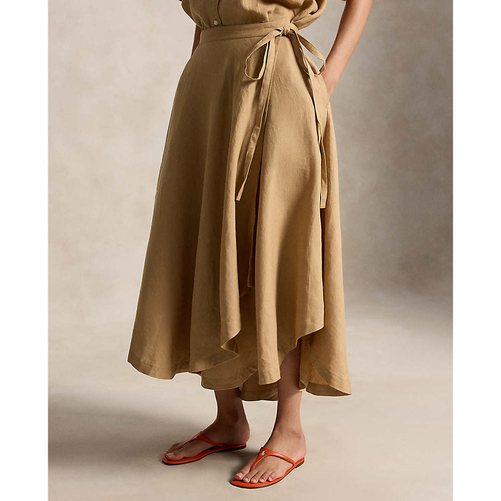 PRL Linen Wrap Skirt/ Suknja 211A12946002