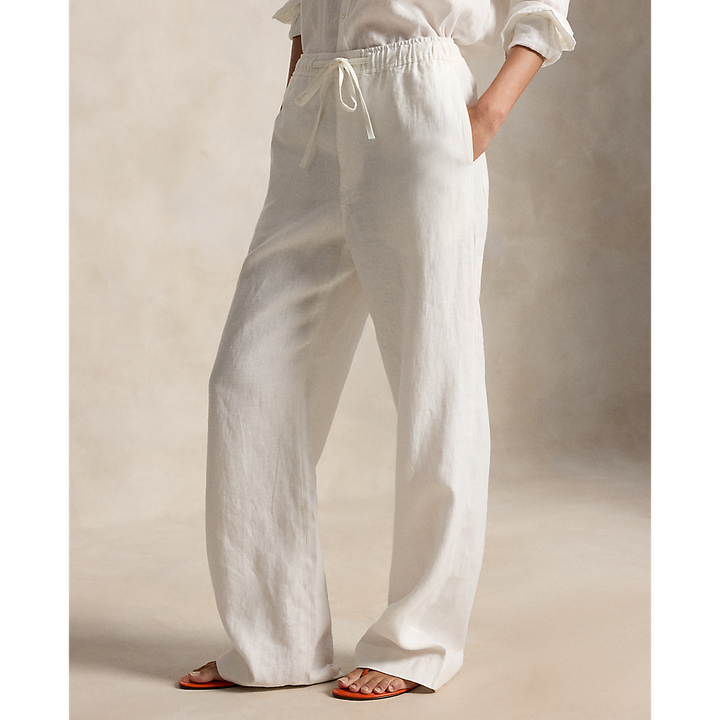 PRL Linen Drawstring Trousers/Hlače 211A12949001