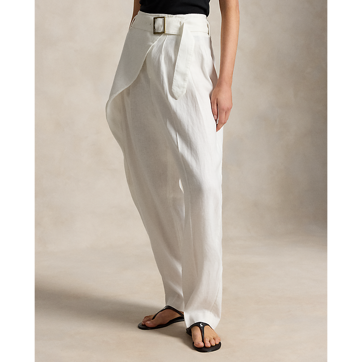 PRL Linen Tapered Wrap Pant/Hlače 211A12961001