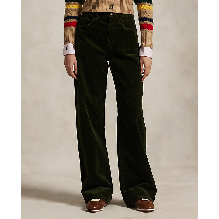PRL Cotton Corduroy Wide-Leg Pant /Hlače 211A87463001