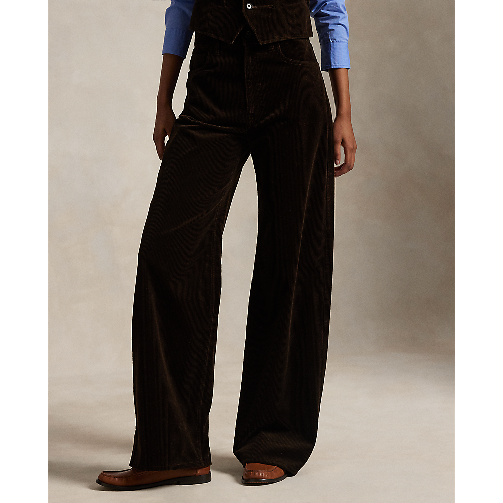 PRL Corduroy Wide-Leg Pant /Hlače 211A87463002