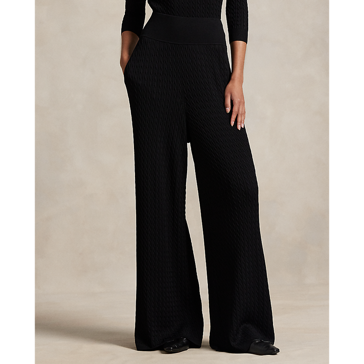 PRL Sweater Wide Leg Pants/ Hlače 211A93720001