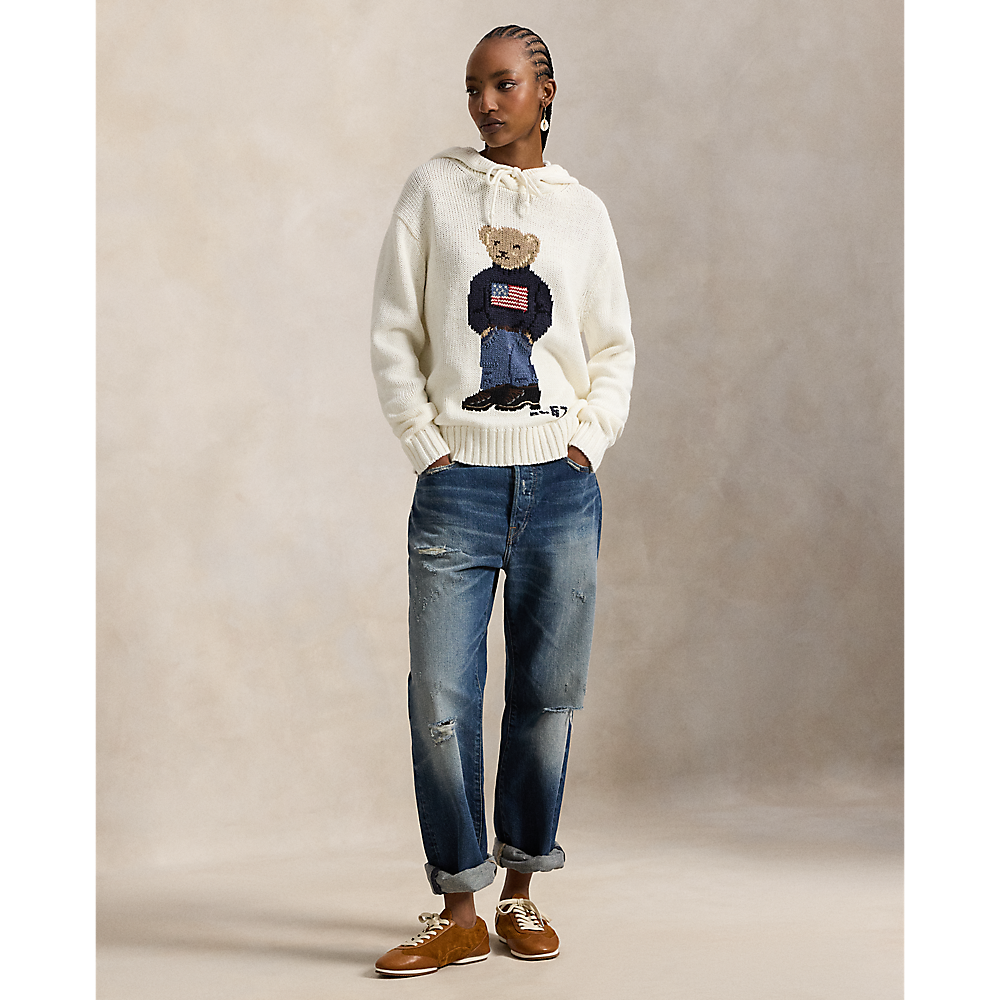 PRL Polo Bear Hooded Jumper/Pulover 211A96253001