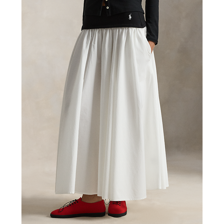 PRL A-Line Skirt with Contrasting Waistband/Suknja 211A96329002