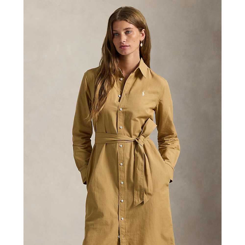 PRL Cotton-Linen Belted Shirtdress/Haljina 211A96346002
