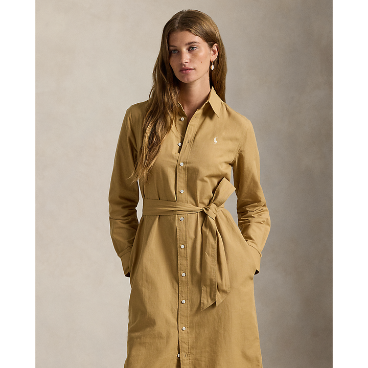 PRL Cotton-Linen Belted Shirtdress/Haljina 211A96346002