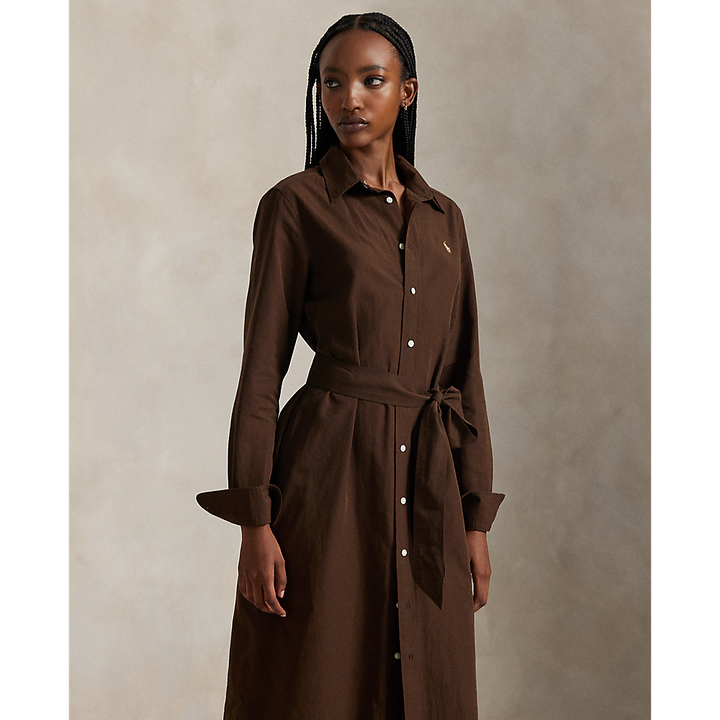 PRL Cotton-Linen Belted Shirtdress/Haljina 211A96346003