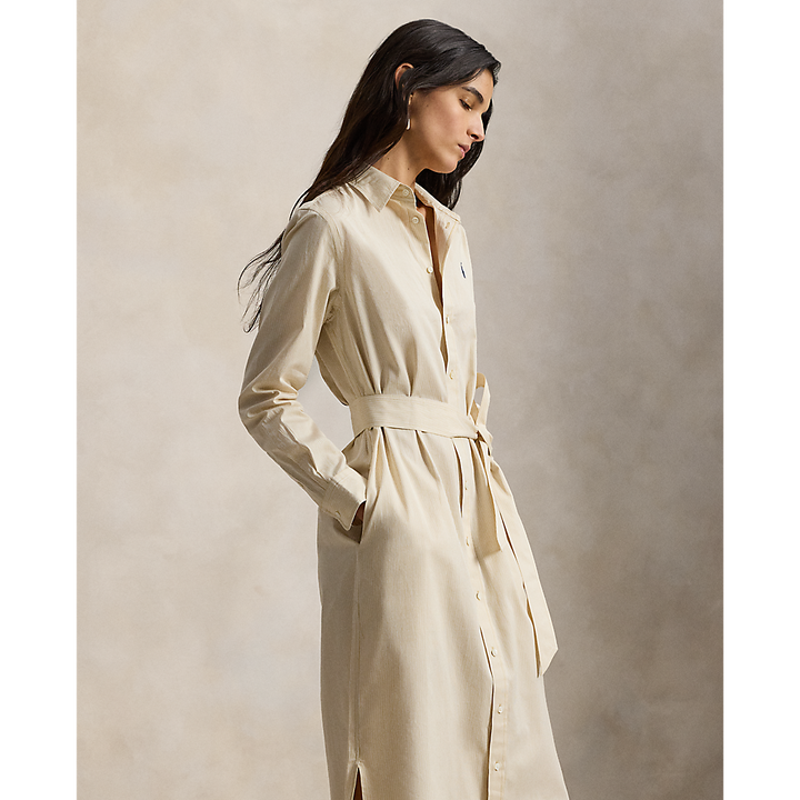 PRL Belted Striped Cotton Shirtdress/Haljina 211A96362002