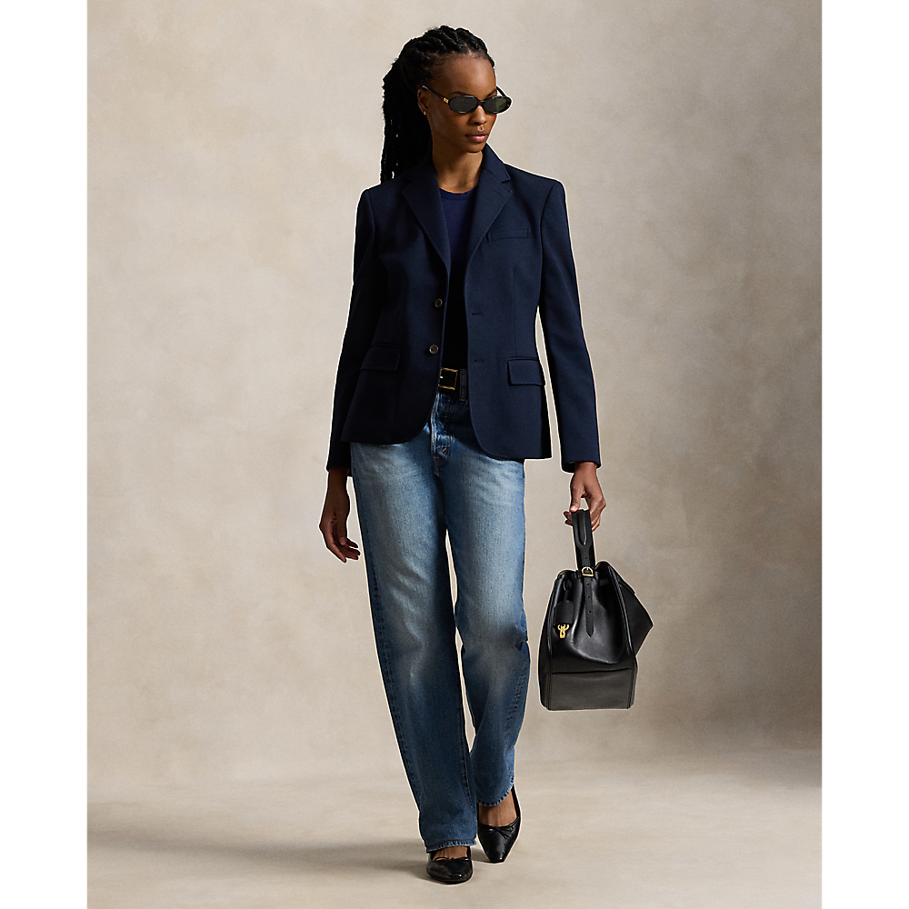 PRL Single-Breasted Ponte Blazer/Sako 211B16851001