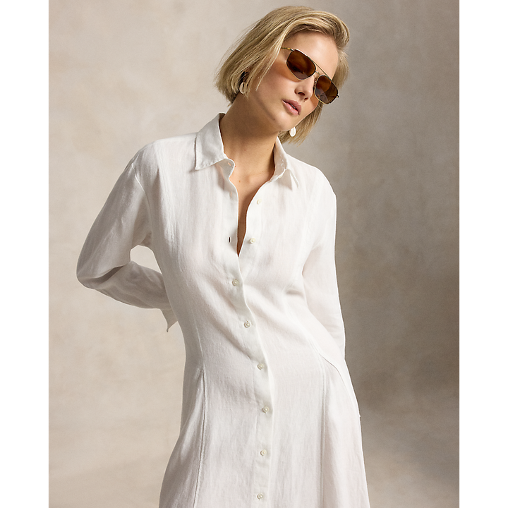 PRL Self-Tie Linen Shirtdress /Haljina 211B19141001