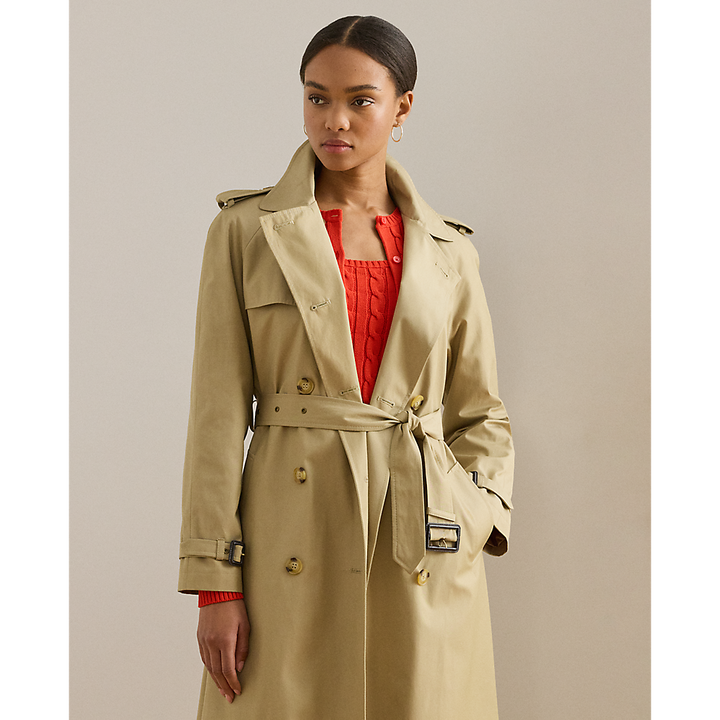 LRL Double-Breasted Belted Trench Coat/Baloner 297951259003