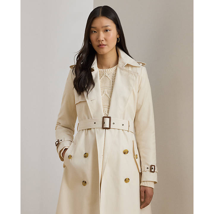 LRL Double-Breasted Cotton-Blend Trench Coat/Baloner 297967122005