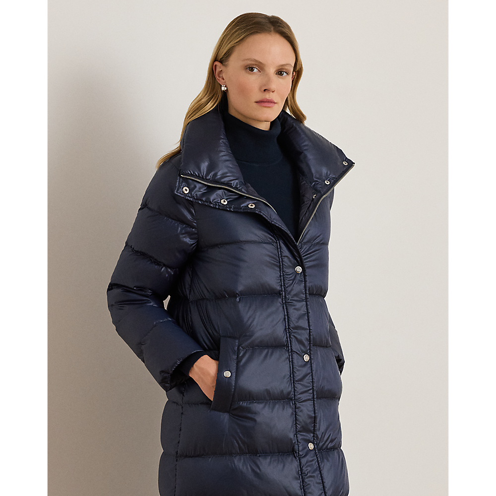 LRL Metallic Funnelneck Down Maxicoat/Jakna 297P04089003