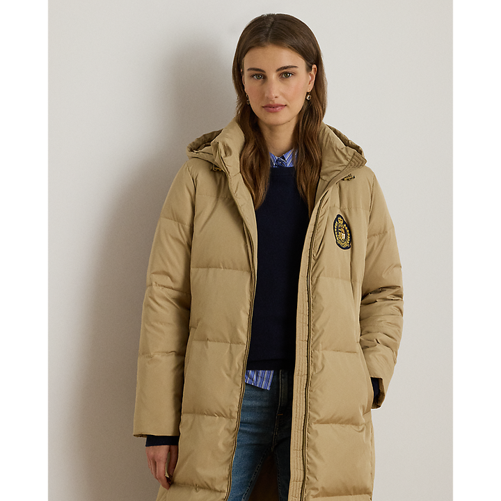LRL Crest-Patch Hooded Quilted Down Coat/Jakna 297P04126002