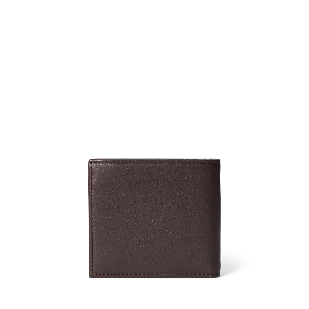 PRL Pebbled Leather Billfold Coin Wallet/Novčanik 405914235001