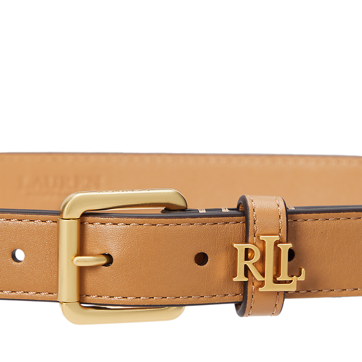 LRL Logo-Keeper Leather Skinny Belt/Remen 412968763003