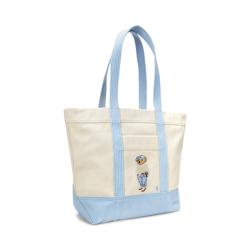 PRL Polo Bear Canvas Medium Tote/Torba 428967715001