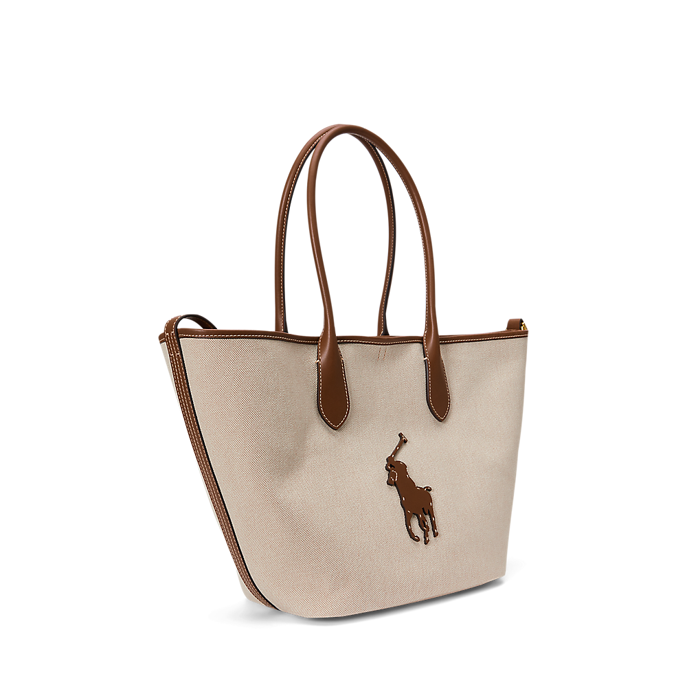 PRL Bellport Canvas-Leather Medium Tote/Torba 428P05483001