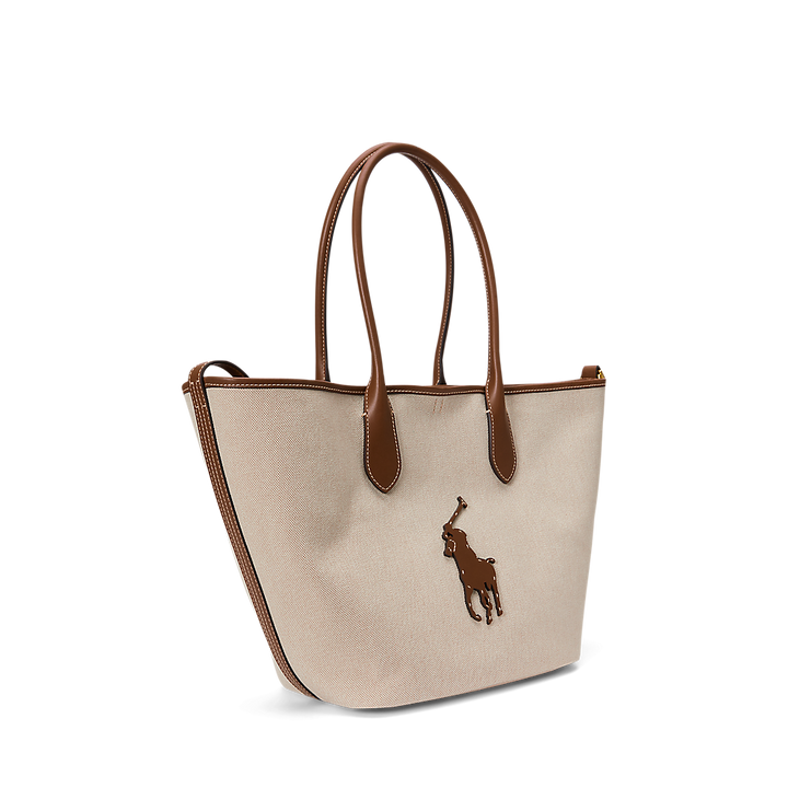 PRL Bellport Canvas-Leather Medium Tote/Torba 428P05483001