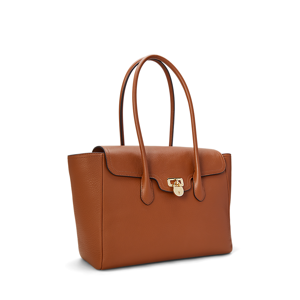 LRL Pebbled Leather Large Tanner Satchel/Torba 431966862002