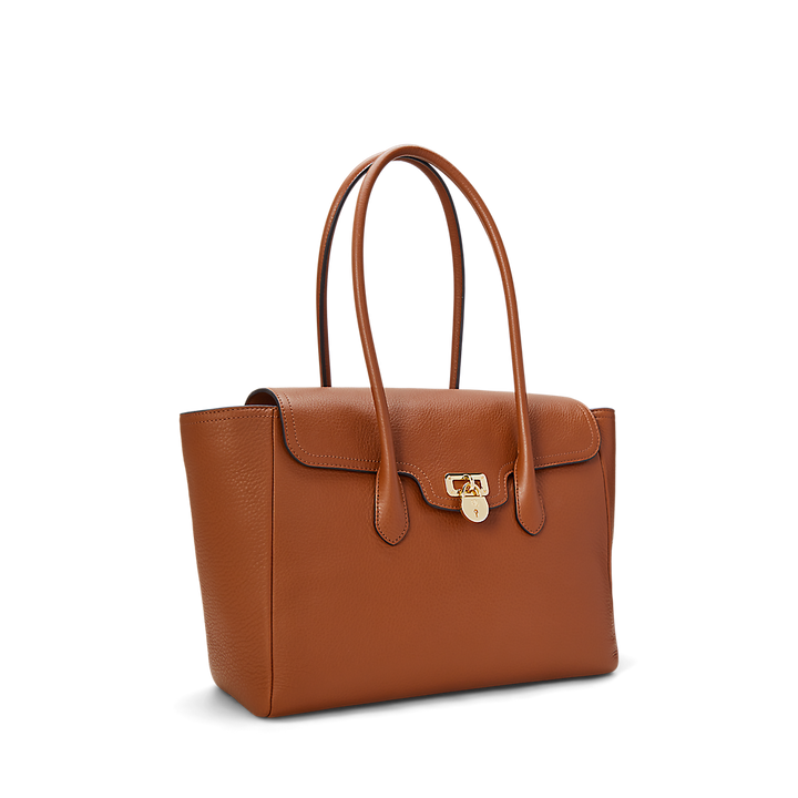 LRL Pebbled Leather Large Tanner Satchel/Torba 431966862002