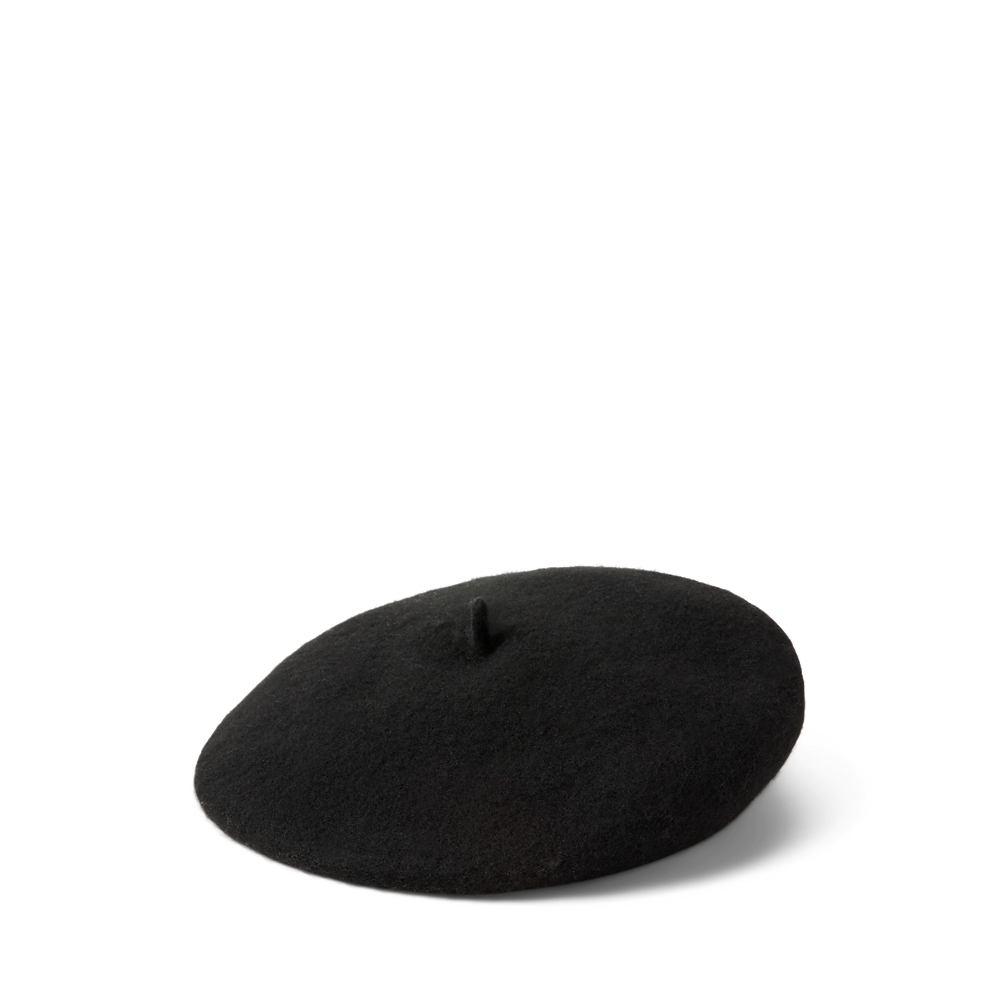 LRL Script-Logo Felted Wool Beret/Beretka 454P04546001