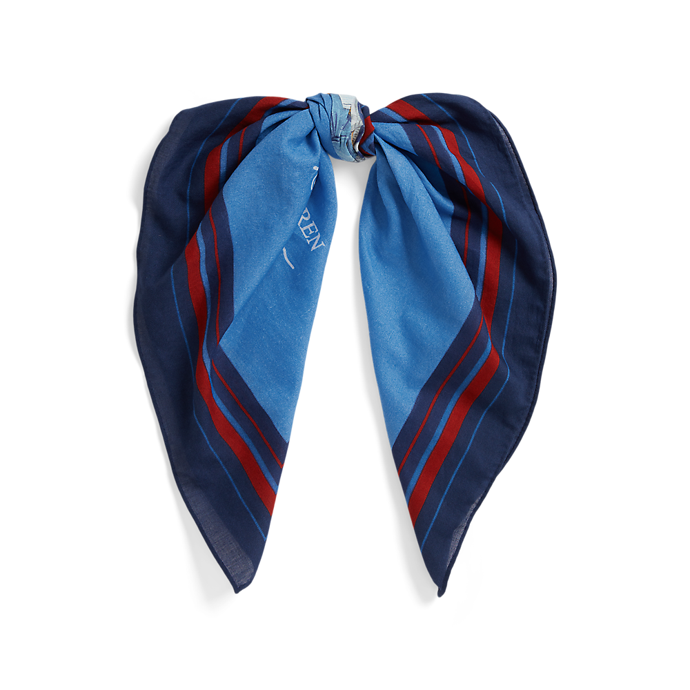 PRL Polo Bear Cotton Square Scarf/Marama 455P10680001