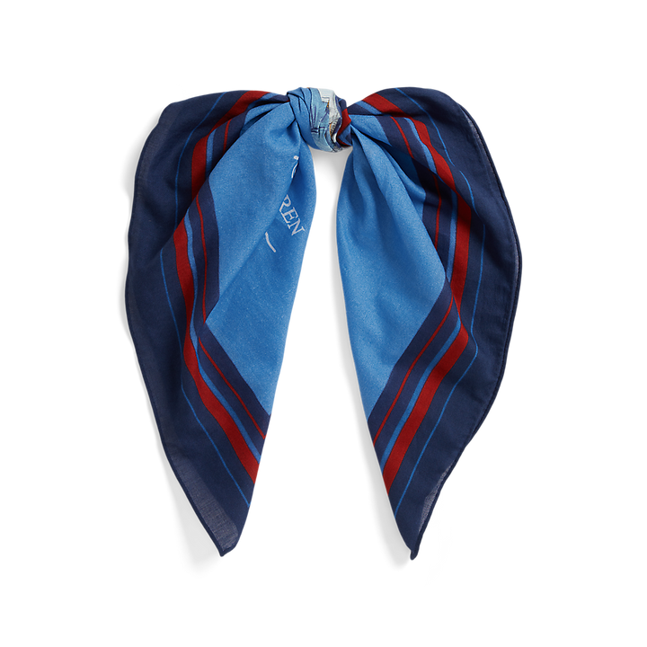 PRL Polo Bear Cotton Square Scarf/Marama 455P10680001