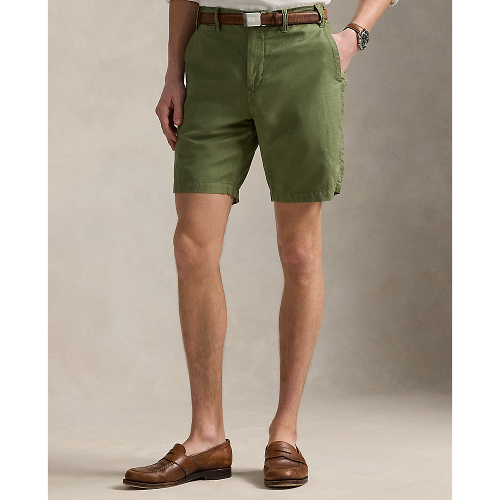 PRL 21.6 cm Classic Fit Linen-Cotton Short/Bermude 710741375032