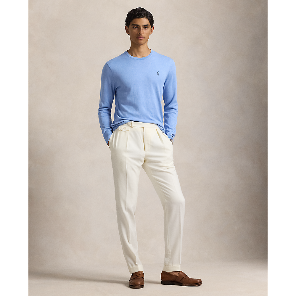 PRL Slim Fit Textured Cotton Jumper/Pulover 710890558504