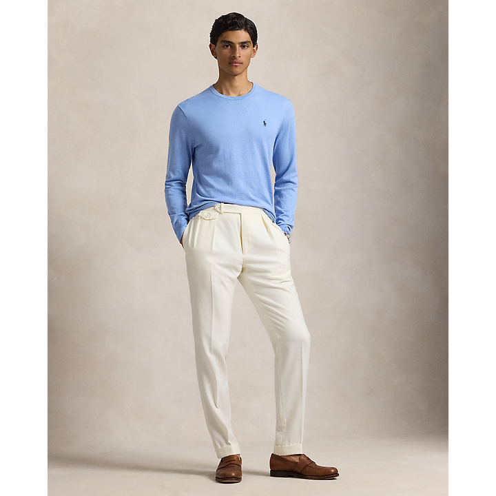 PRL Slim Fit Textured Cotton Jumper/Pulover 710890558504